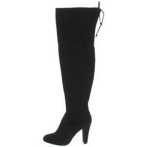 Zigi Soho “Brock” over the knee black suede boots